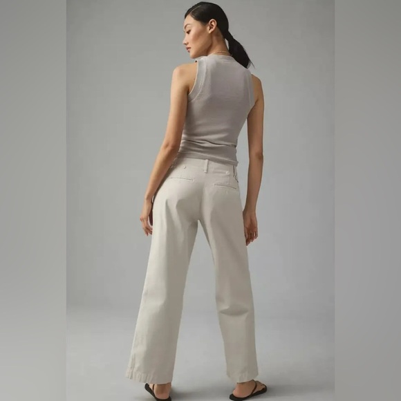 Anthropologie
Maeve Pleated
Wide Leg Chino
Pants sz 8 light beige M - Picture 3 of 9